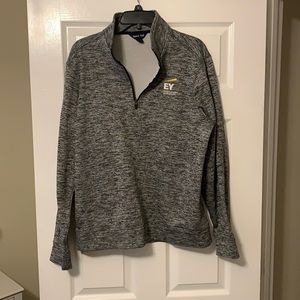 Ernst & Young EY Branded Heather Gray Pullover